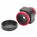 Olloclip 3-em-1 Fisheye / grande angular / Macro Zoom Lens para iPhone 4/4S - vermelho