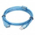 Anti-Interference USB 2.0 um macho para cabo de ligação feminino - azul (1,5 m)