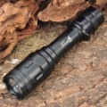 UltraFire D808 Cree Q5 WC 5-Mode 220LM LED branco lanterna c / Strap (1 x 18650 / 2 x 16340)