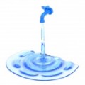 Únicos Faucet titular fluindo água Stand para Tablet PC iPad / iPad 2 - transparente azul