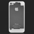 Substituição ABS transparente volta cobrir caso c / chave de fenda para iPhone 4 - branco