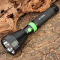 JD-9636 Cree XR-E Q5 WC 220LM modo de 3 LED branca lanterna c / cinta & carregador - preto (1 x 18650)