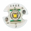 3W 16 mm Cree XR-E P4 alumínio placa PCB com luz de LED branco quente - prata