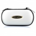 Caso bolsa dura de couro protetora para PS Vita - prata