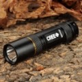 NOVO-10B CREE Q5 310LM modo de 3 LED branca lanterna c / cinta - preto (1 x CR123) ou 1 x 16340