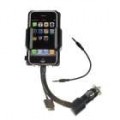 AllKit piteira de montar e carregador com transmissor de FM de gama completa para iPhone e iPod