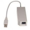 LAN com fio adaptador de rede para o Console Wii (USB)