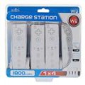 PEGA USB 4 x Dock de carregamento com 4 pacotes de x 1800mAh bateria recarregável para Wii Remotes