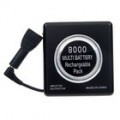 Bateria externa 8000mAh 2 em 1 para PSP 1000/2000 (preto)