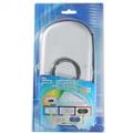 Protecção dura mala de transporte com Carabiner Clip para PSP Slim/2000 (branco)
