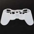 Protetor de silicone para controladores de PS3 (branco translúcido)