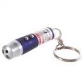 0.5mW 3-em-1 Laser vermelho + luz branca + luz UV LED Flashlight Keychain (3 x AG13 / LR44)