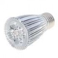 E27 5 * 1W 5 LEDs 450-lúmen 6300K lâmpada - branco (110 ~ 220V)