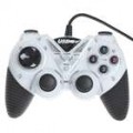 Dual Shock USB 2.0 dispensando controlador Gamepad para PC (Black + White)