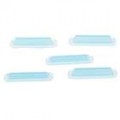 Rolha de silicone anti-pó Dock Plug para iPhone 3 G/3GS/4 G/iPad - azul (pacote de 5)