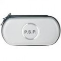 Protecção dura transportando bolsa com Carabiner Clip para PSP 1000/2000/3000 - prata