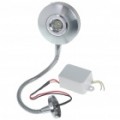3W 170 Lumen 6500K branco LED flexível pescoço Spot lâmpada com LED Driver (85 ~ 265V)