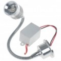 1W 90-Lumen 6500K branco LED flexível pescoço Spot lâmpada com LED Driver (85 ~ 265V)