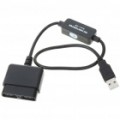 PS2 para PS3 & PC USB Controlador Convertor adaptador cabo - preto