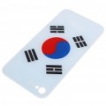 Substituição da bateria volta cobrir caso c / 2 chaves de fenda para Apple iPhone 4 - bandeira nacional Korean