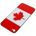 Substituição da bateria volta cobrir caso c / 2 chaves de fenda para Apple iPhone 4 - estilo de bandeira do Canadá