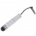 Toque tela Aluminum Alloy Stylus com 3,5 milímetros fone de ouvido Anti-Dust Kit para o iPhone 3 G/3GS/4 - branco