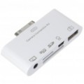 Câmera conexão Kit Micro SD/SD Leitor de Carto com cabo AV para iPad - branco