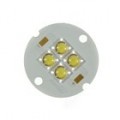 4 x 1W LED 4 emissores em 28 milímetros Board (6 ~ 8V/700mA/90 Lumens/6500K)