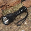 UniqueFire M9 Cree XM-L 3-modo 750-Lumen branco lanterna LED com alça - preta (1 x 18650)