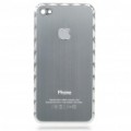 Substituição Electroplate bateria volta cobrir para Apple iPhone 4 - cinza