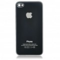 Substituição Trefilagem estilo bateria volta cobrir para Apple iPhone 4 - preto