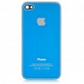Substituição Trefilagem estilo bateria volta cobrir para Apple iPhone 4 - azul