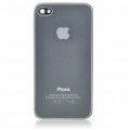 Substituição emaranhado bateria volta cobrir para Apple iPhone 4 - cinza