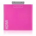 Adaptador HDMI para iPad/iPhone 4 - rosa vermelha