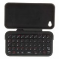 49-Chave Mini recarregável Bluetooth v 2.0 QWERTY teclado com caixa protectora para iPhone 4