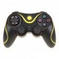 Recarregável DualShock Bluetooth sem fios SIXAXIS Controlador para PS3 (preto + amarelo)