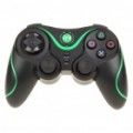 Recarregável DualShock Bluetooth sem fios SIXAXIS Controlador para PS3 (preto + verde)