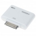 Adaptador HDMI com cabo de carregamento USB para iPad 2/iPad/iPhone 4/iPhone/iPod Touch - branco