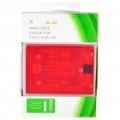 Interno disco rígido unidade de disco case para Xbox 360 Slim - translúcido vermelho