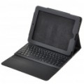 Bluetooth 2.0 Wireless teclado de 84-chave com protetor PU couro Case para iPad - preto
