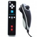 Controlador de Nunchuk + controlador remoto com Motion Plus para Nintendo Wii - Black