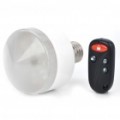 E27 4.5W emergência recarregável 24-LED branco lâmpada com controle remoto (220V AC)