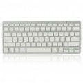 Compacto 78-chave Slim portátil Bluetooth teclado sem fio QWERTY para iPad/iPhone (2 x AAA)