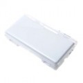 2-em-1 capa de silicone branca forrado Crystal Case para NDS Lite