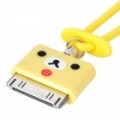 Bonito Neck Strap conector para iPod/iPhone - amarelo (42 CM comprimento)