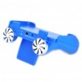 USB recarregável Gaming Hand Grip titular c / alto-falantes para Nintendo 3DS - azul