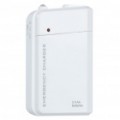 Carregador de emergência 3xAA baterias com luz de LED branco para iPhone 4 / 4S/iPod - branco