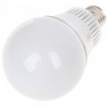 E27 5W LED 5 Slots bulbo de alumínio Shell - prata + branco