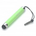 Rocha retrátil Capacitiva Touch Screen caneta Stylus com anti-pó Plug - verde