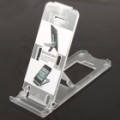 ABS de nível 5 Portable Stand titular para iPad 2/iPod Touch 4/iPhone 3 G/4 - transparente